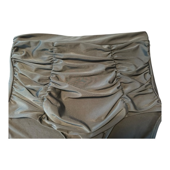 Shapermint High Waisted Bathing Suit Bottoms NWT Sz 2XL Ruched Black Flattering - Picture 5 of 10